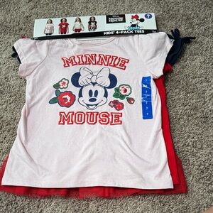 Minnie Mouse Kids' T-Shirt 4 Pack